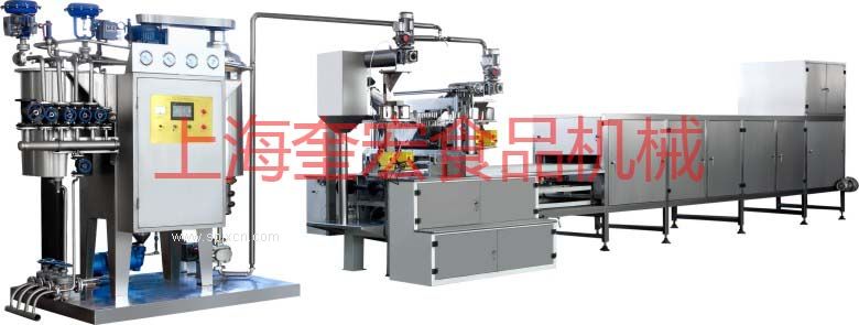 上海奎宏食品机械厂专业生产单色、双色、三色硬糖浇注机设备